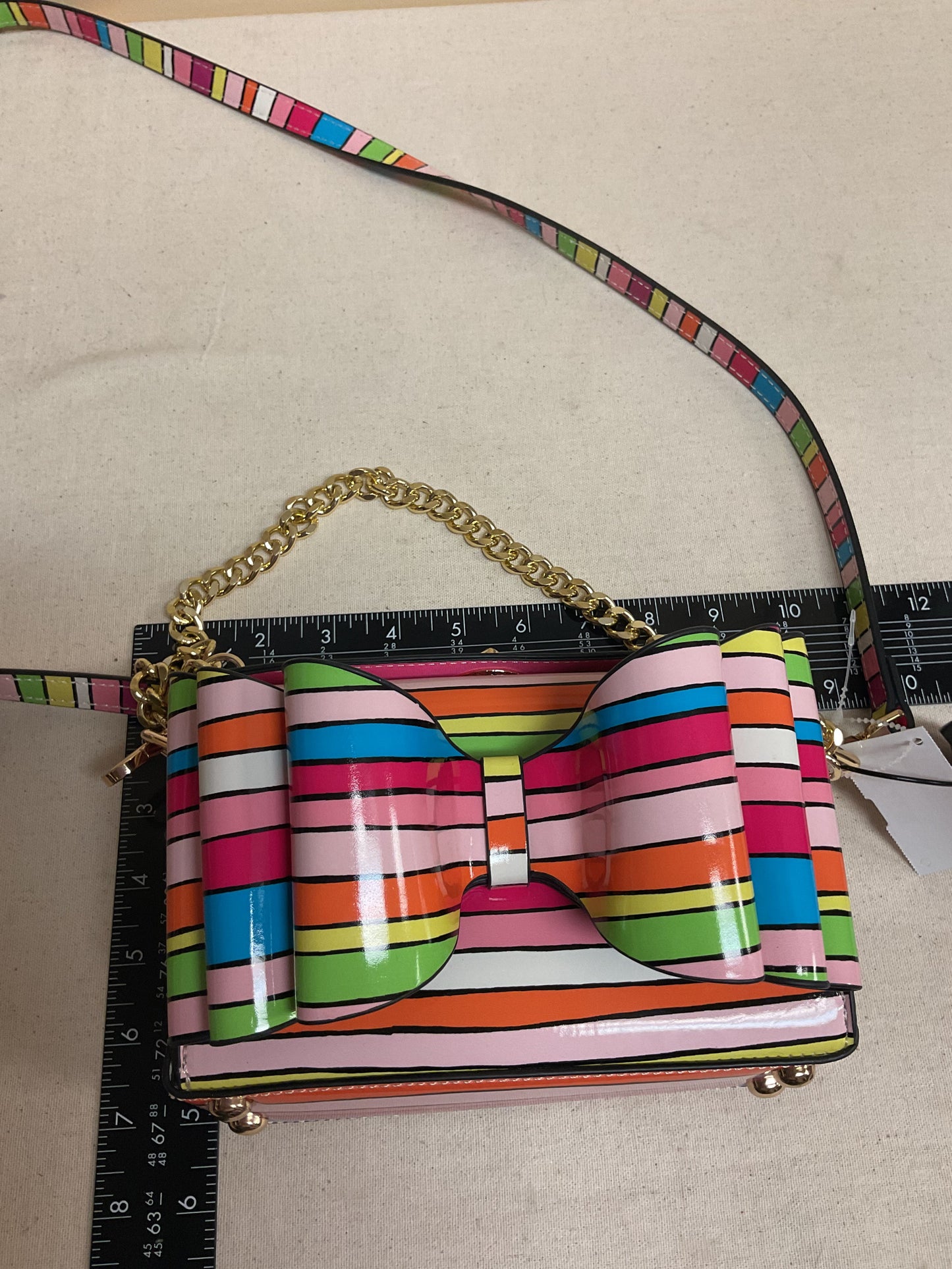 Crossbody By Betsey Johnson In Rainbow Print, Size:Small