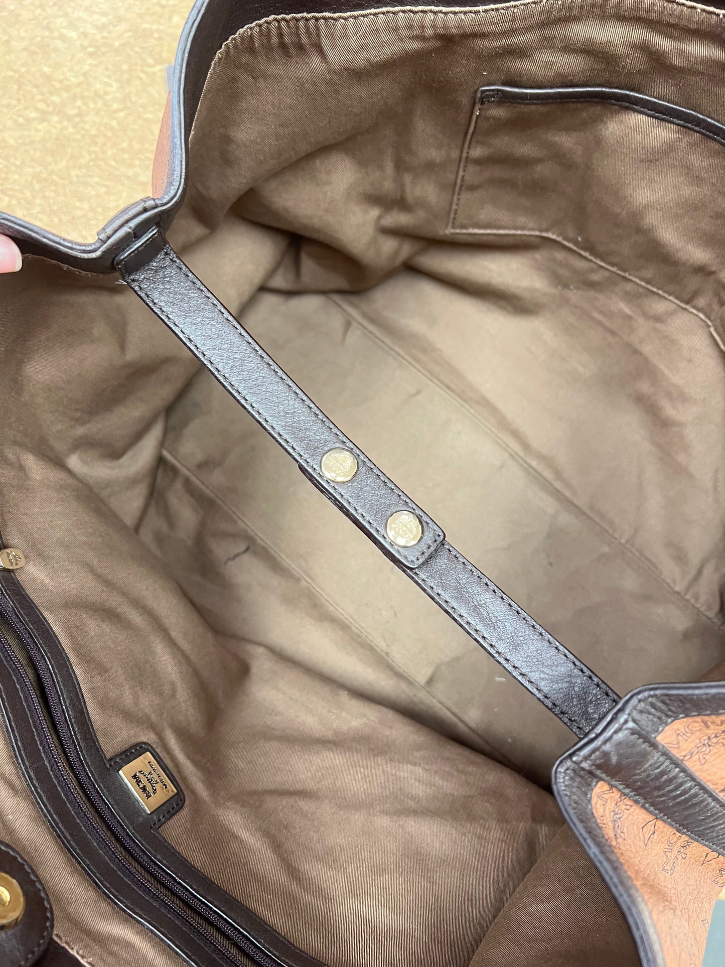 HANDBAG LUXURY DESIGNER by MCM In BROWN, Size: LARGE