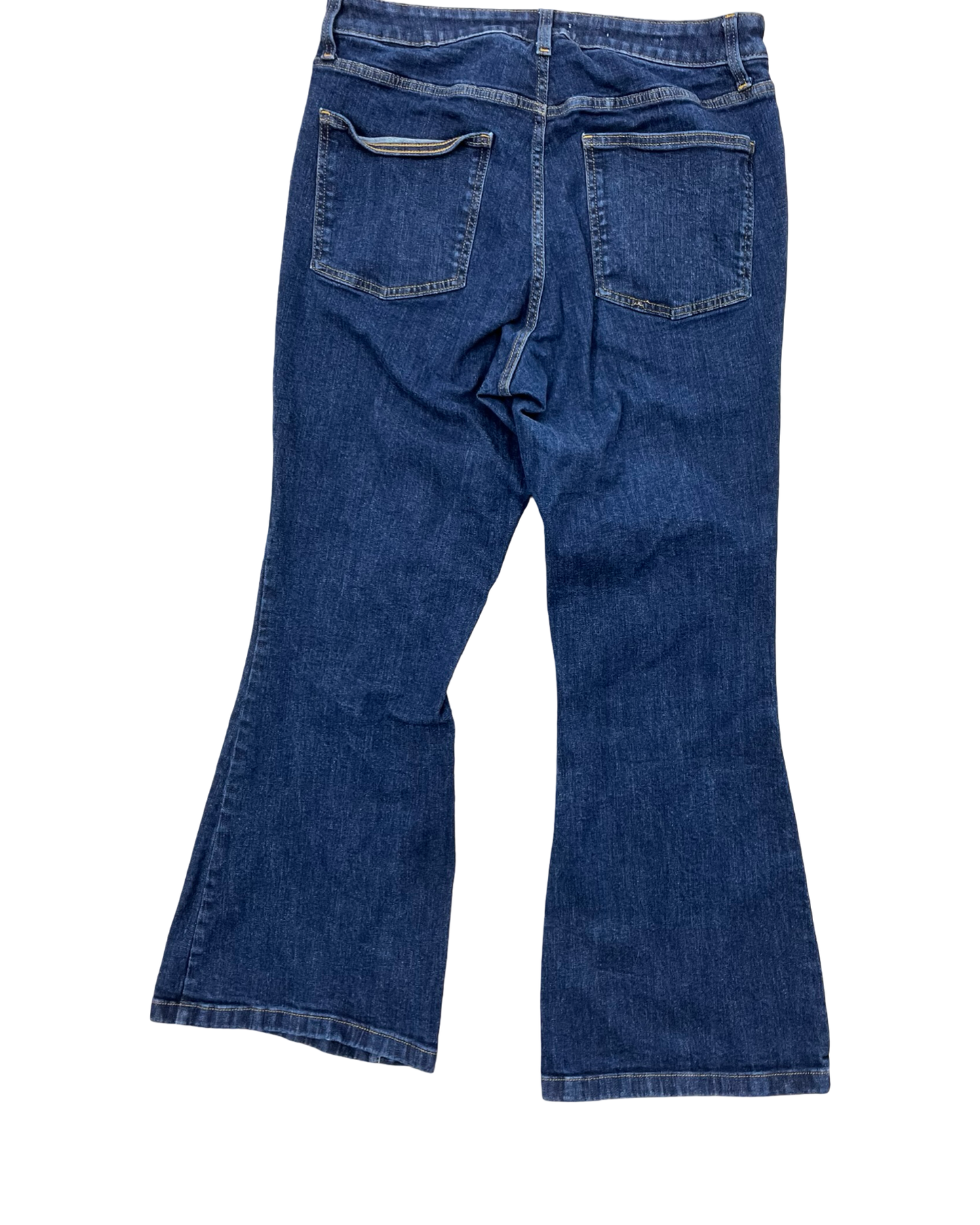 Jeans Flared By Ava & Viv In Blue Denim, Size:16