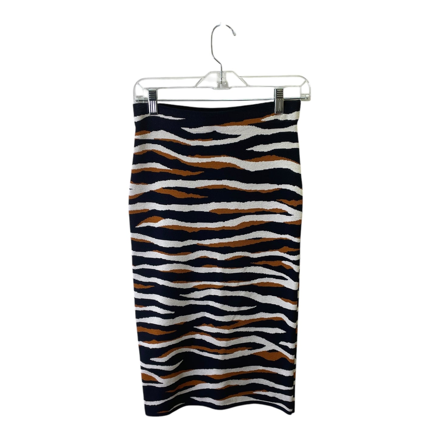 Skirt Midi By Ann Taylor In Blue & White, Size:2