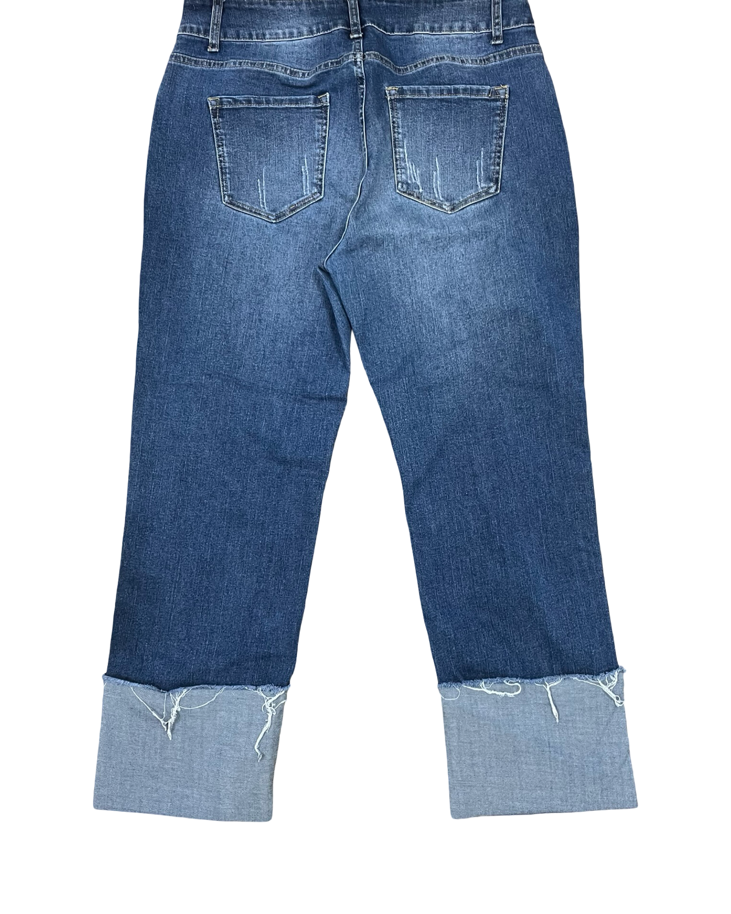 Jeans Straight By Clothes Mentor In Blue Denim, Size:14