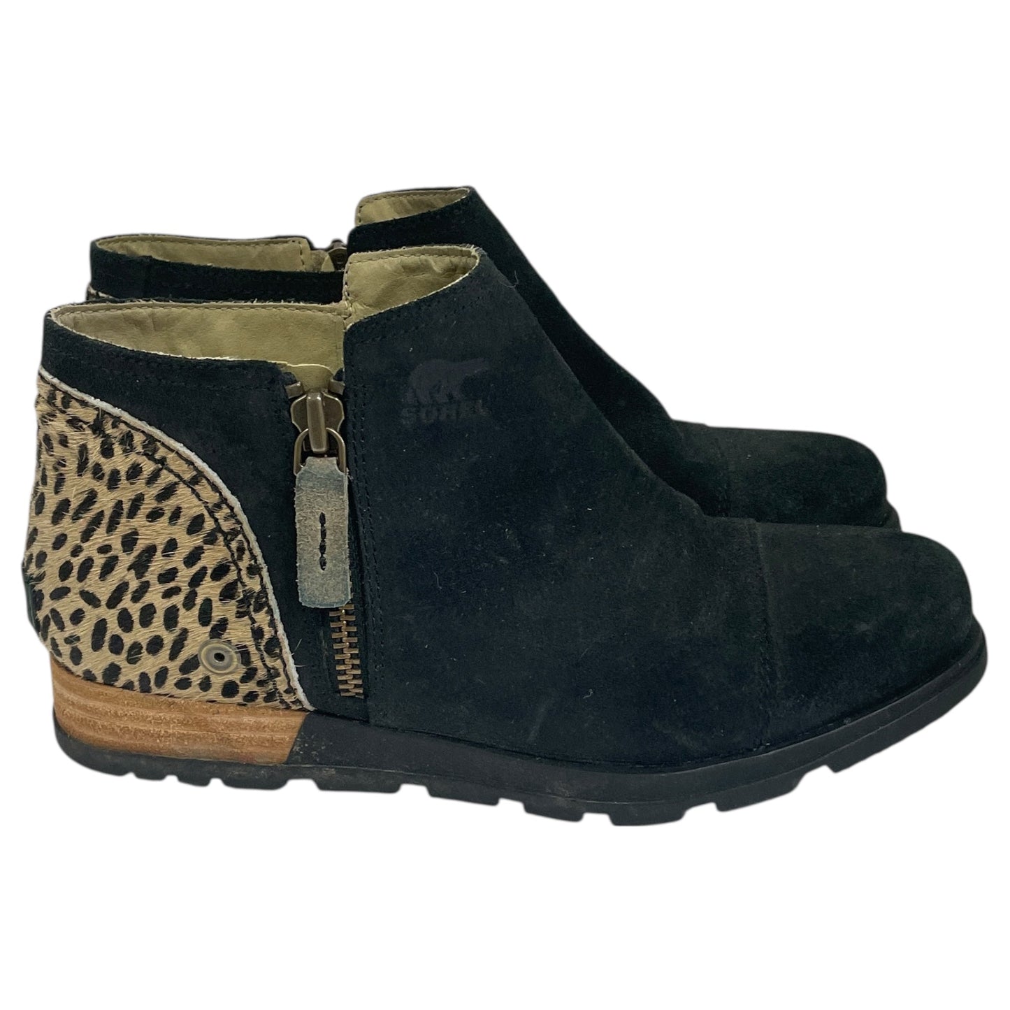 BOOTS ANKLE FLATS by SOREL in BLACK, Size:7.5