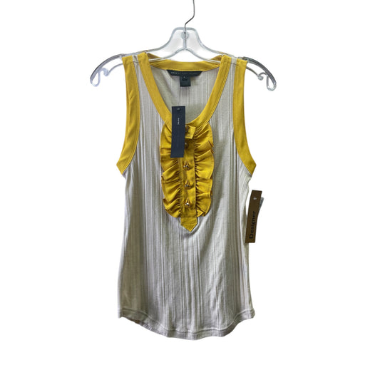 Top Sleeveless Designer By Marc By Marc Jacobs In Yellow, Size:L