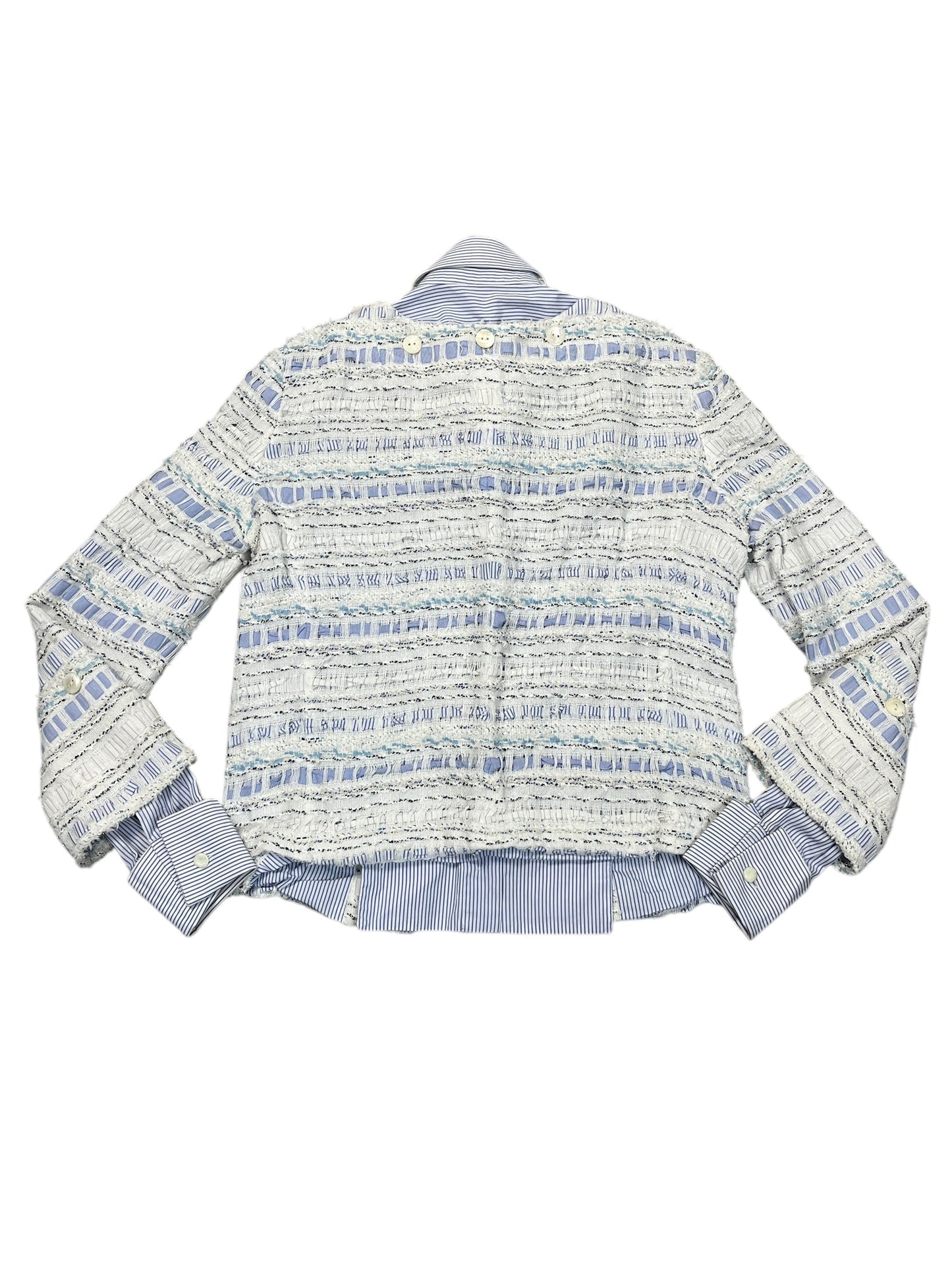 Jacket Luxury Designer By Dolce And Gabbana In Blue & White, Size:M