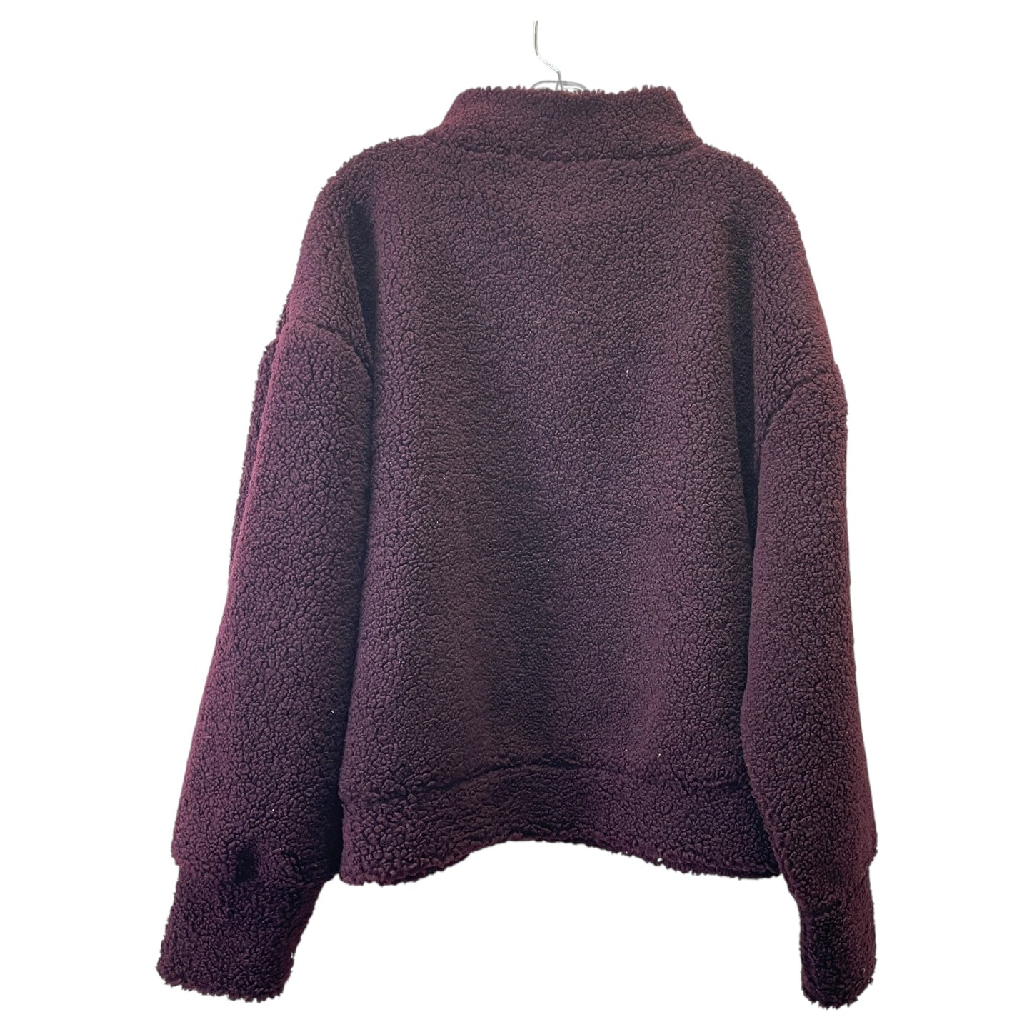 Sweatshirt Collar By Express In Maroon, Size:Xl