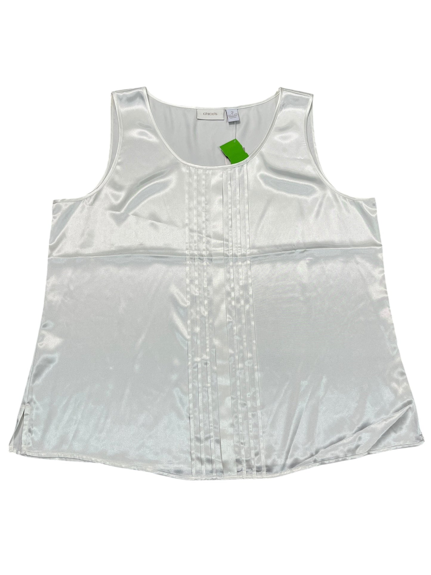 Blouse Sleeveless By Chicos In White, Size:L