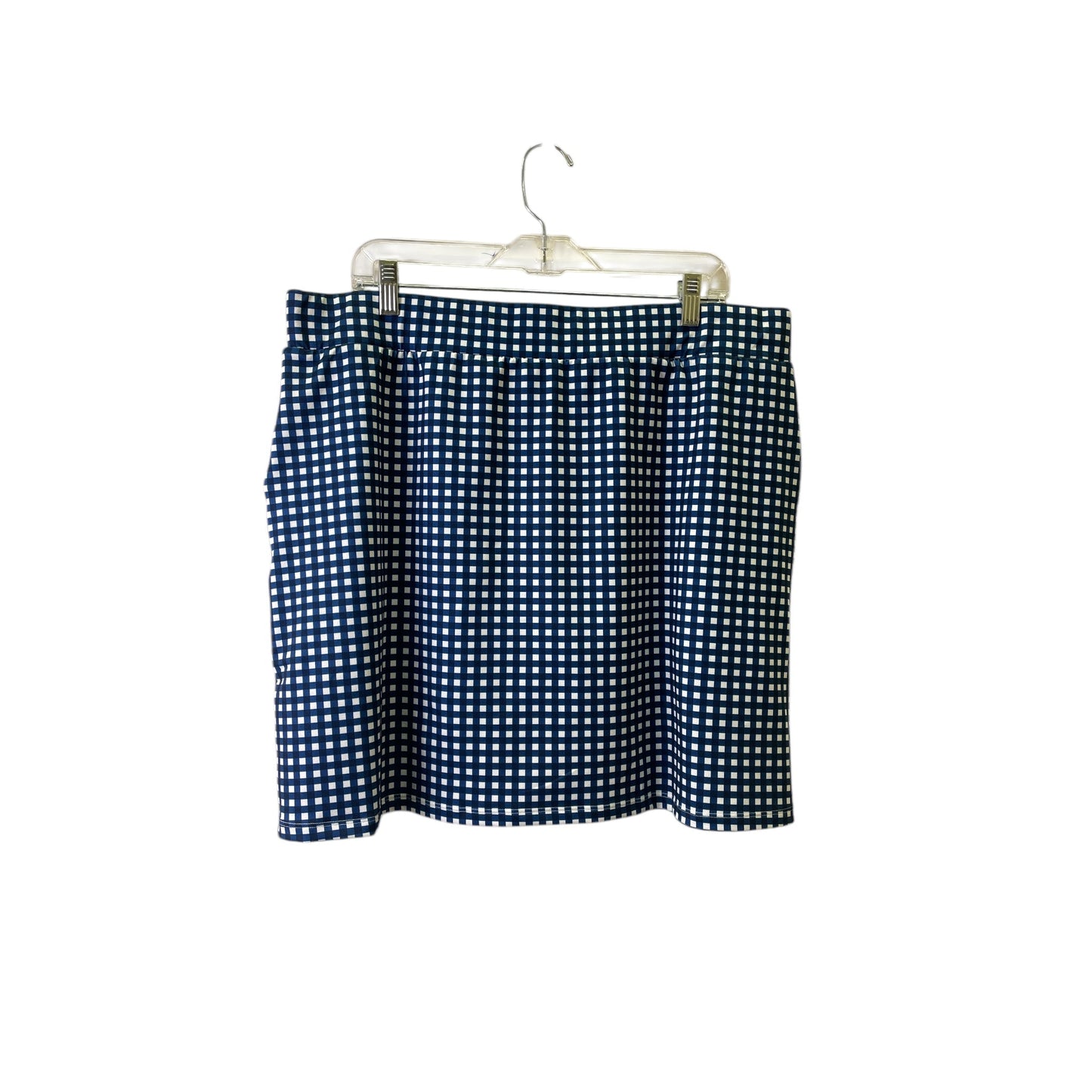 Athletic Skort By Talbots In Blue & White, Size:Xl