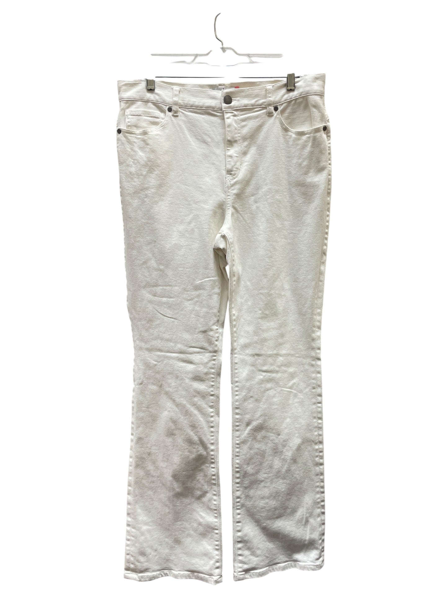 Jeans Flared By Cabi In White, Size:10