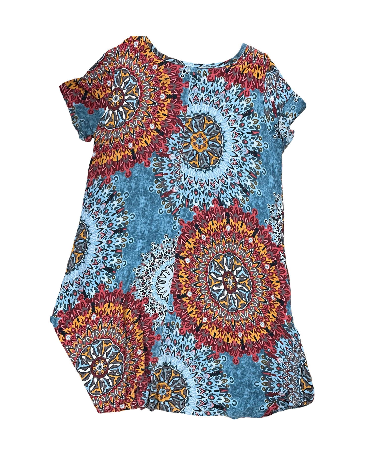 Dress Casual Midi By Clothes Mentor In Blue, Size:2X