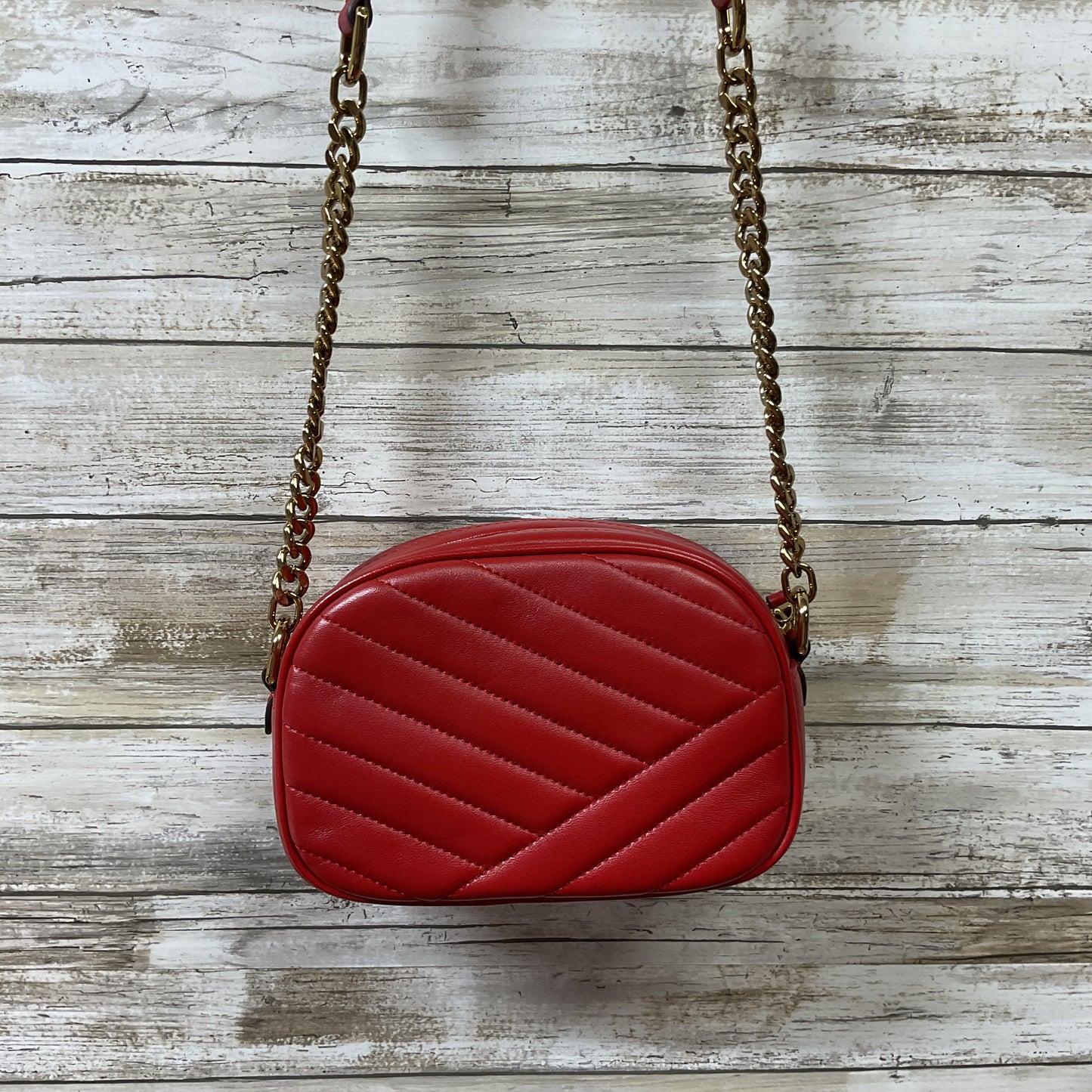 Crossbody Designer By Tory Burch In Red, Size:Small