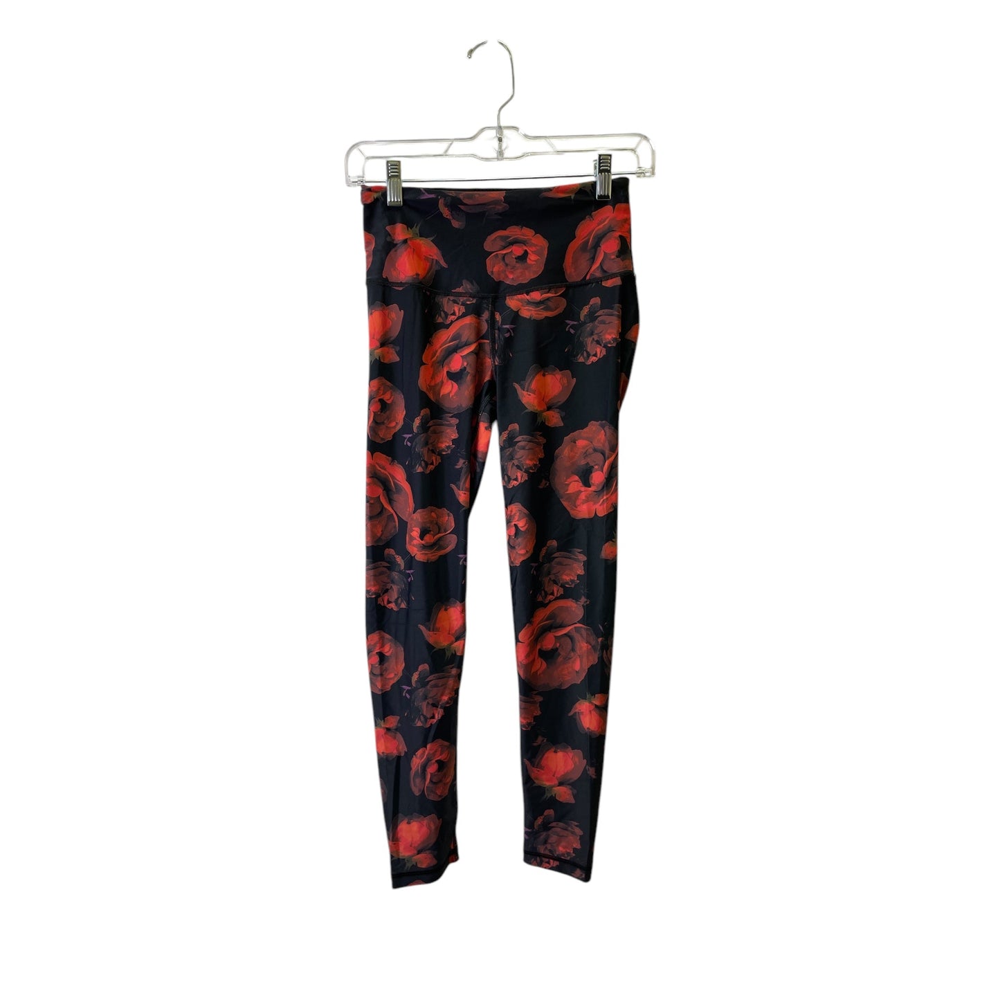 Athletic Leggings By Victorias Secret In Black & Red, Size:S