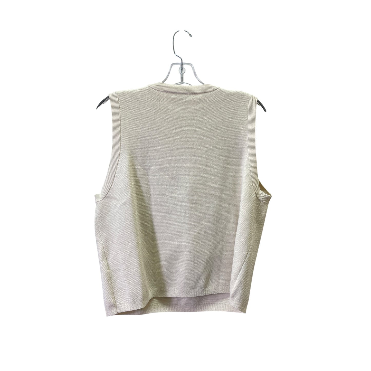 Vest Sweater By J. Crew In Cream, Size:Xl