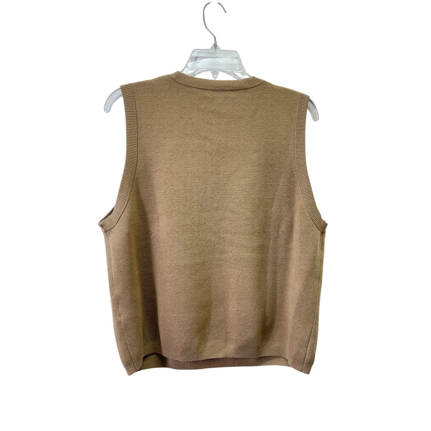 Vest Sweater By J. Crew In Brown, Size:Xl