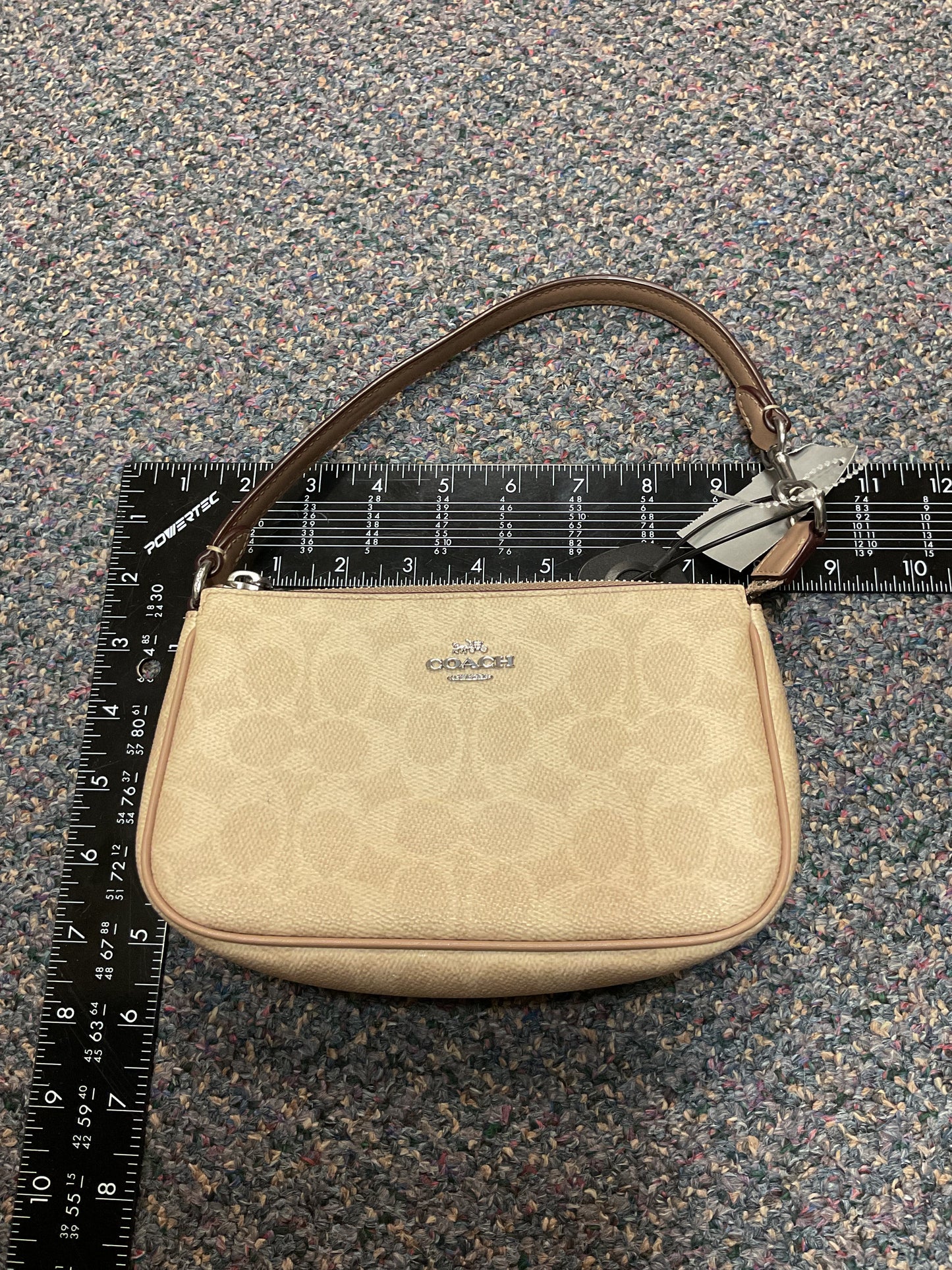 Handbag Designer By Coach In Beige, Size:Small