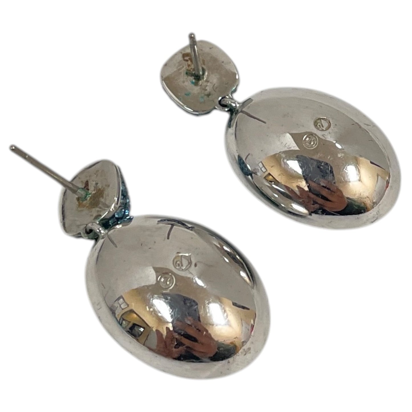 Earrings Designer By Swarovski In Blue & Green