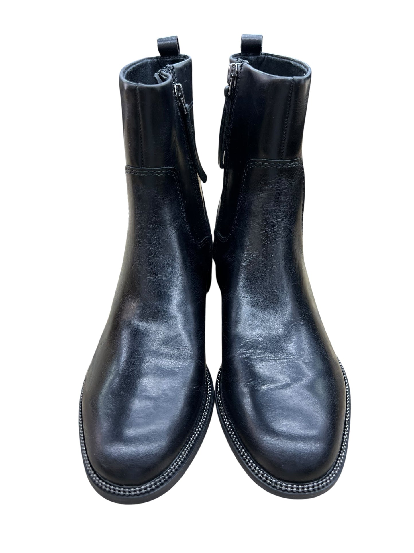 Boots Leather By Franco Sarto In Black, Size:7