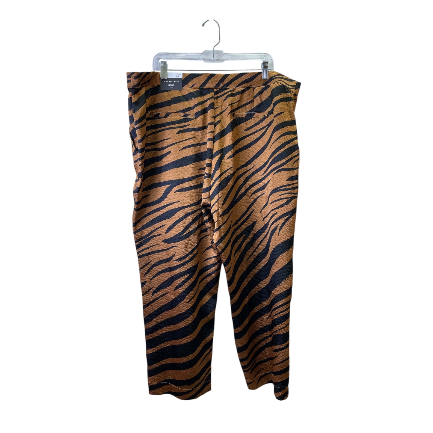 Pants Set 2Pc By Who What Wear In Animal Print, Size:20