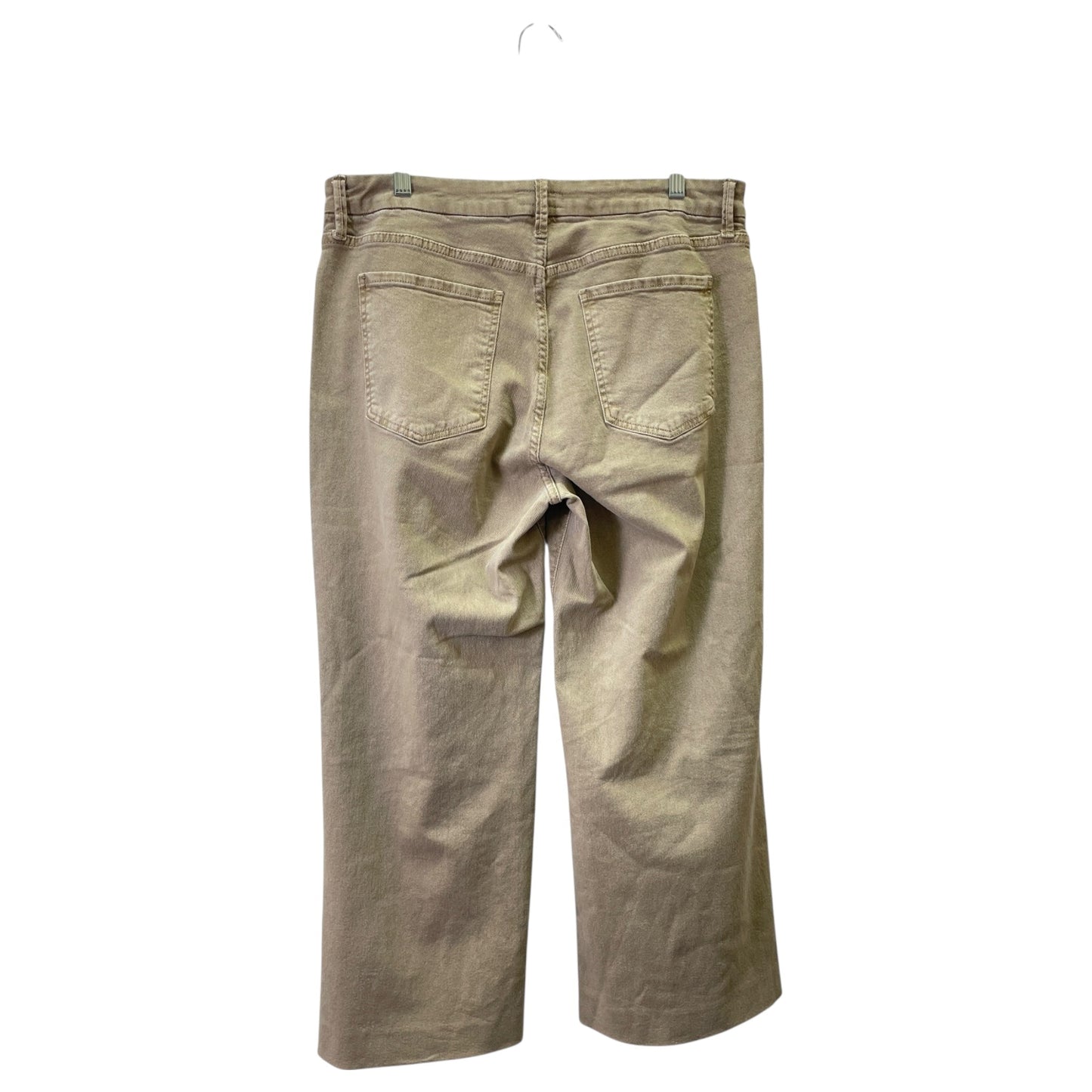 Jeans Wide Leg By Kut In Tan Denim, Size:14