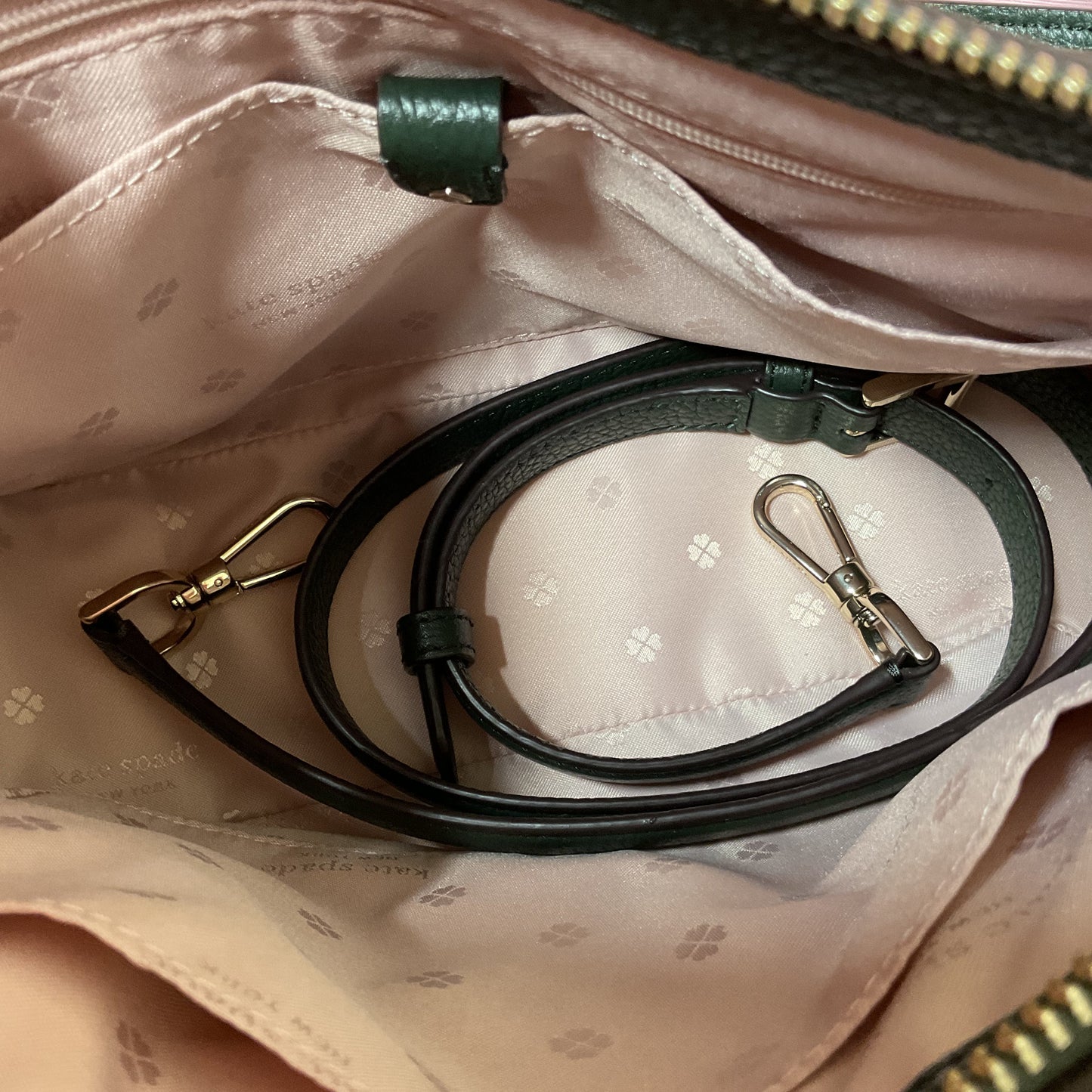 Handbag Designer By Kate Spade In Green, Size:Medium