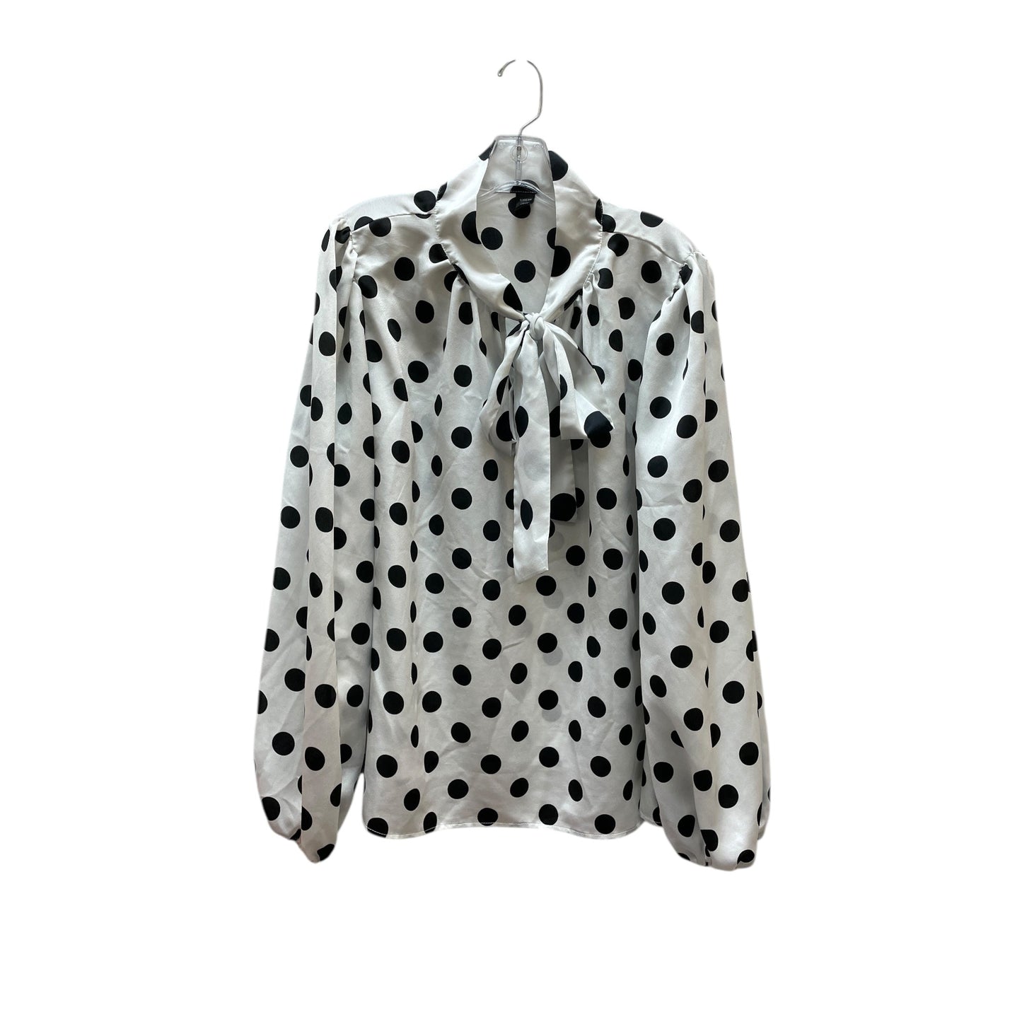 Top Ls By Shein In Black & White, Size:4X