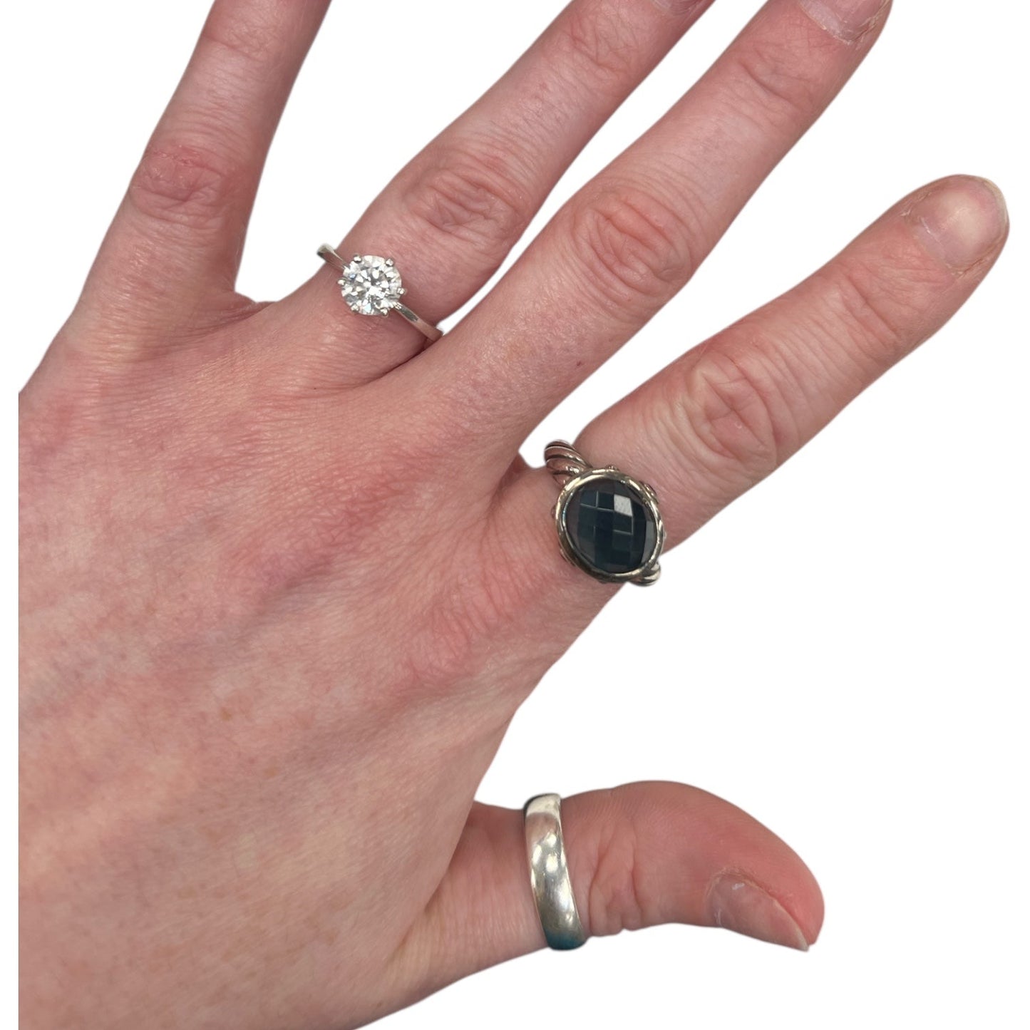 Ring Luxury Designer By David Yurman In Blue, Size:7