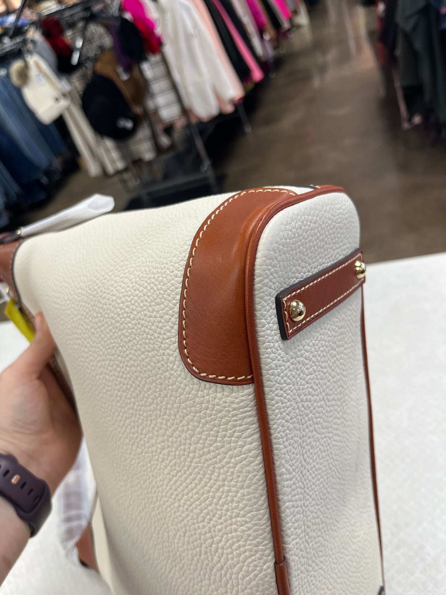 HANDBAG DESIGNER by DOONEY AND BOURKE In TAN, Size: LARGE