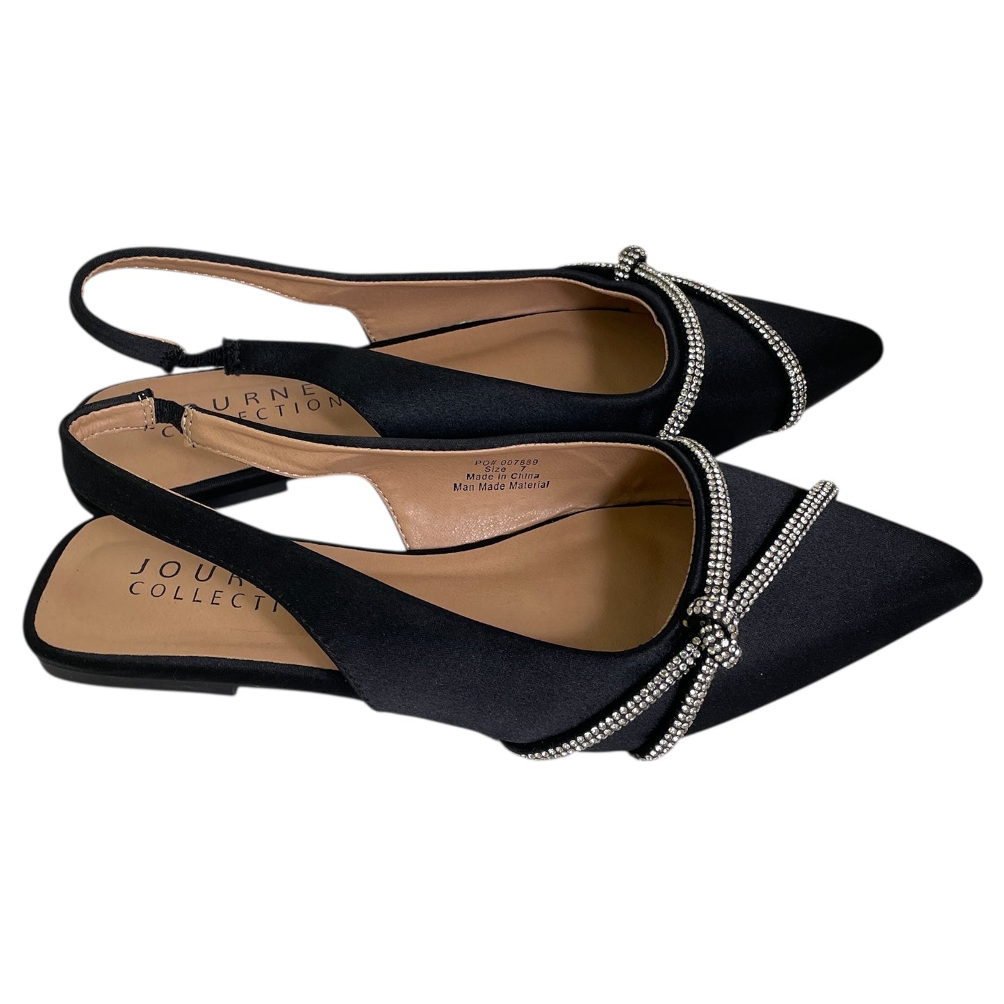 Shoes Flats By Journee In Black, Size:7.5