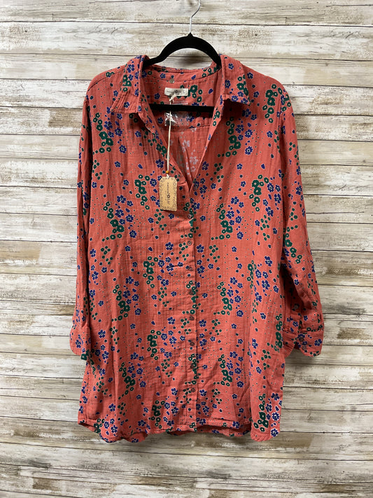 Dress Casual Short By Natural Life In Floral Print, Size:L