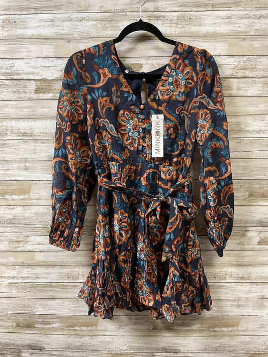 Dress Casual Short By Minkpink In Blue & Red, Size:M
