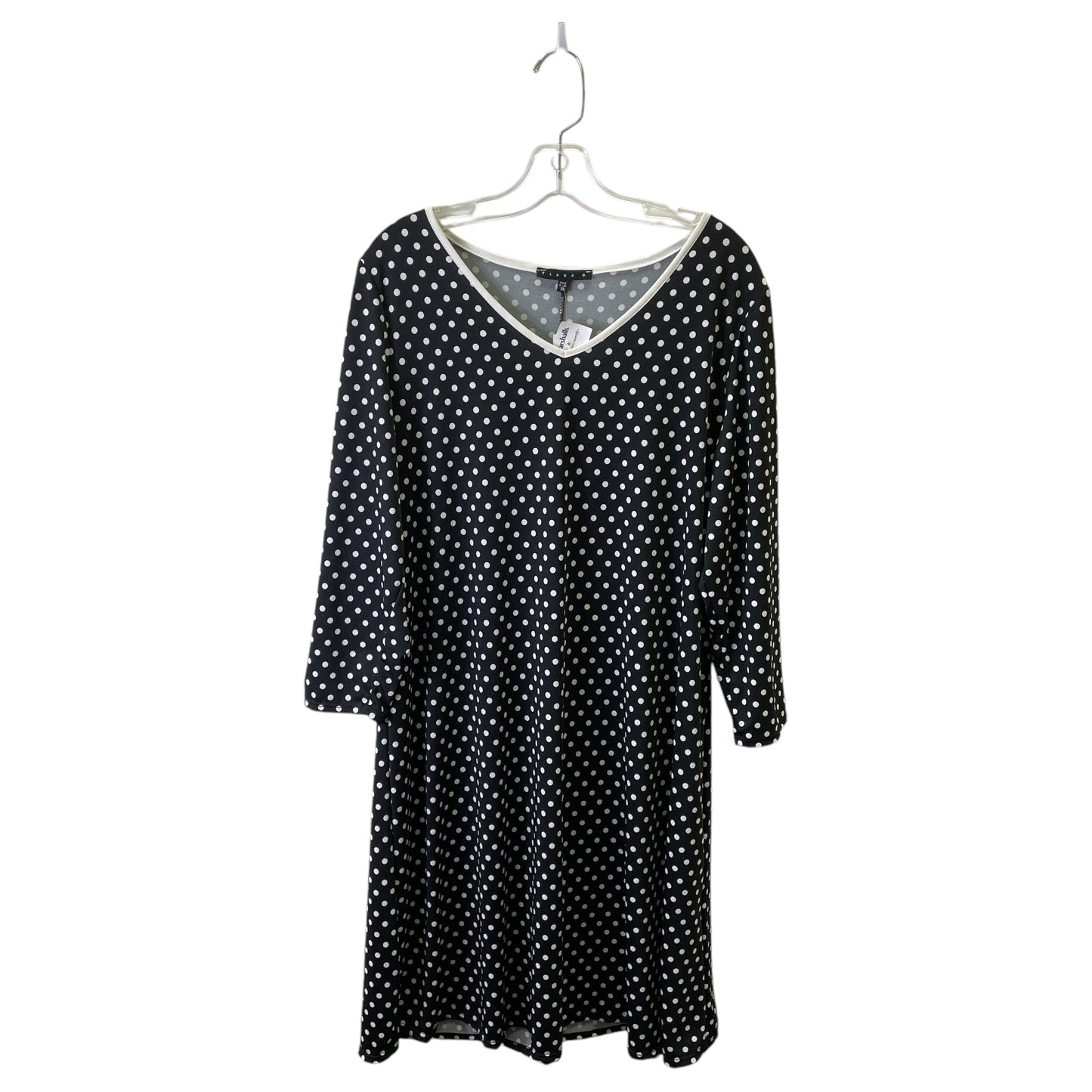 Dress Casual Short By Tiana B In Black & White, Size:1X