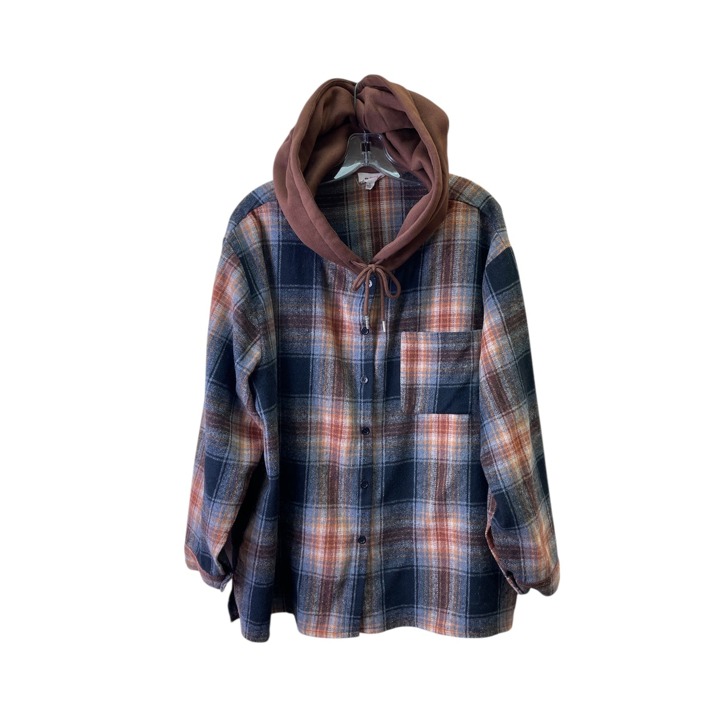 Jacket Shirt By Bibi In Brown, Size:L