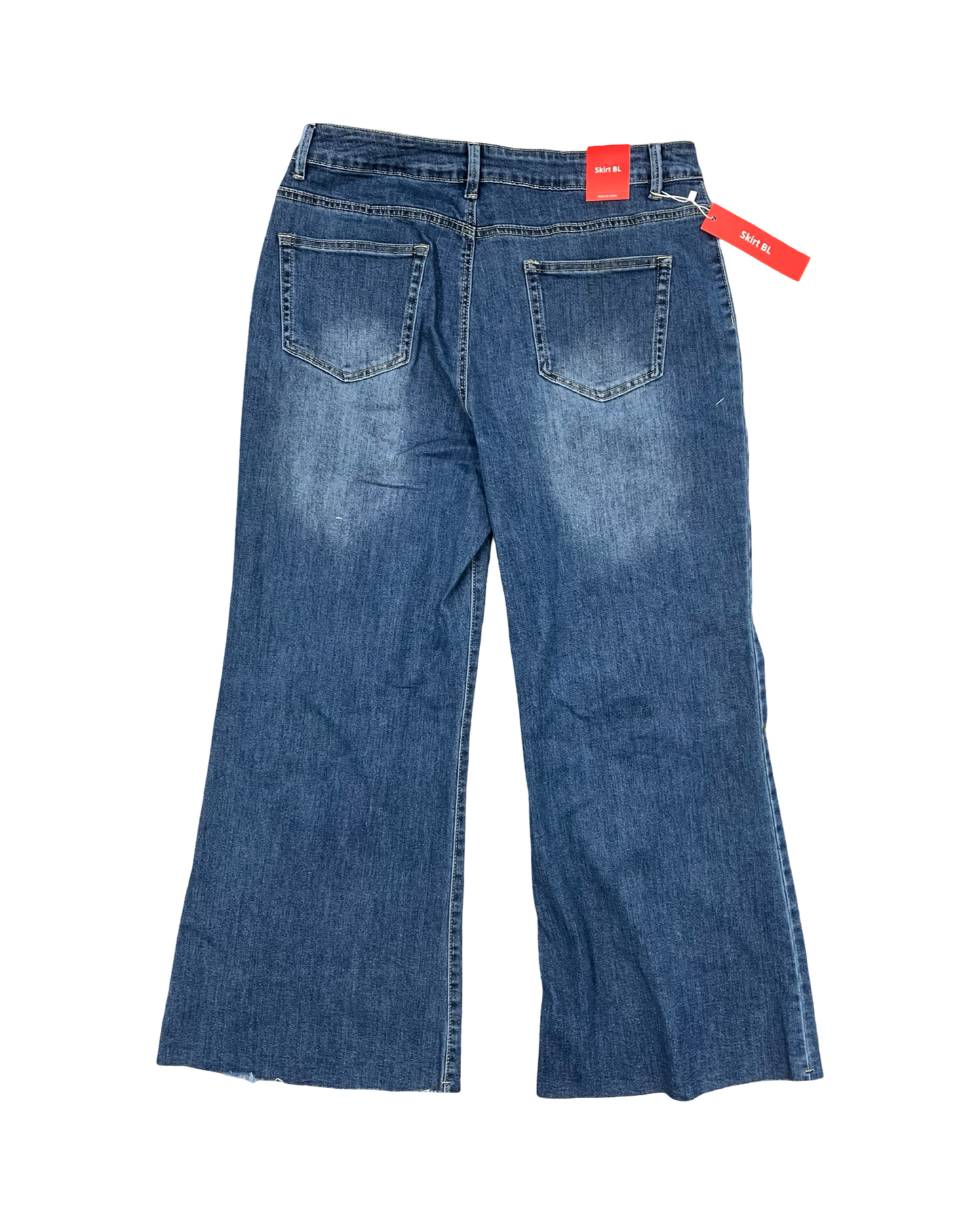Jeans Wide Leg By Clothes Mentor In Blue Denim, Size:14