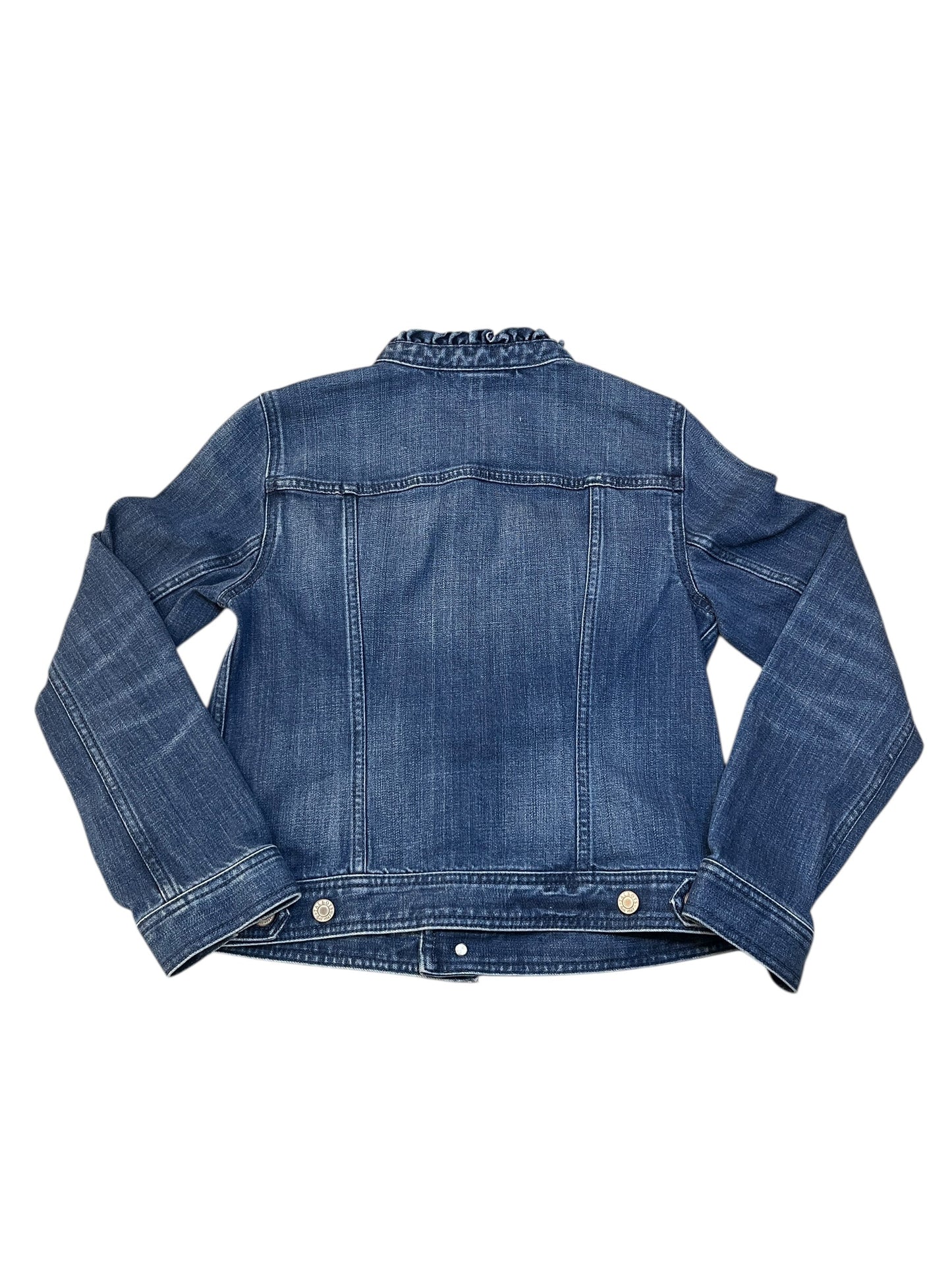 Jacket Denim By Talbots In Blue Denim, Size:S