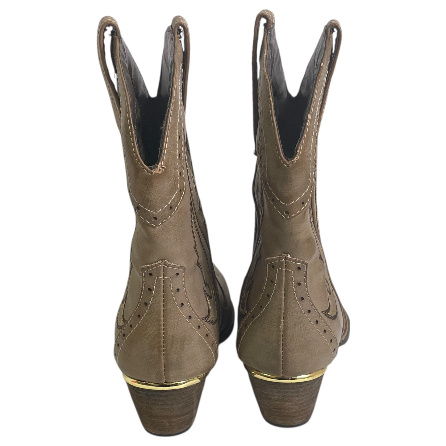 Boots Western By Very Volatile In Taupe, Size:8.5
