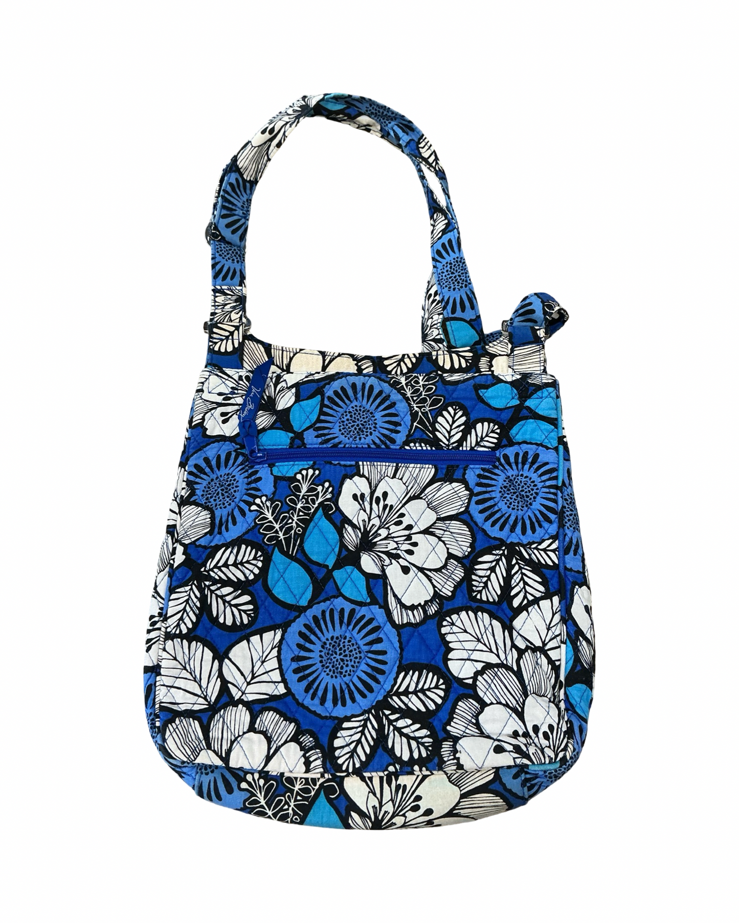 Crossbody By Vera Bradley In Blue & White, Size:Large