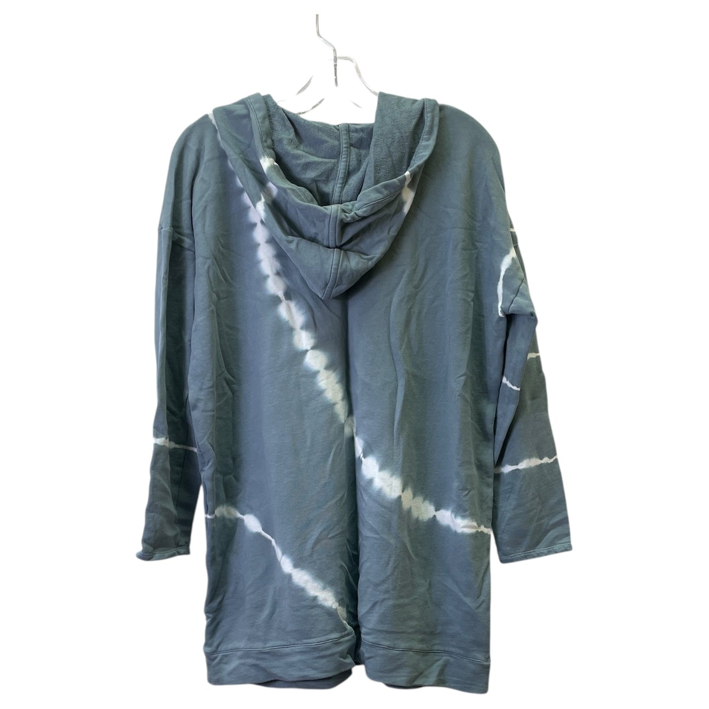 Athletic Top Ls Hoodie By J. Jill In Grey & White, Size:M