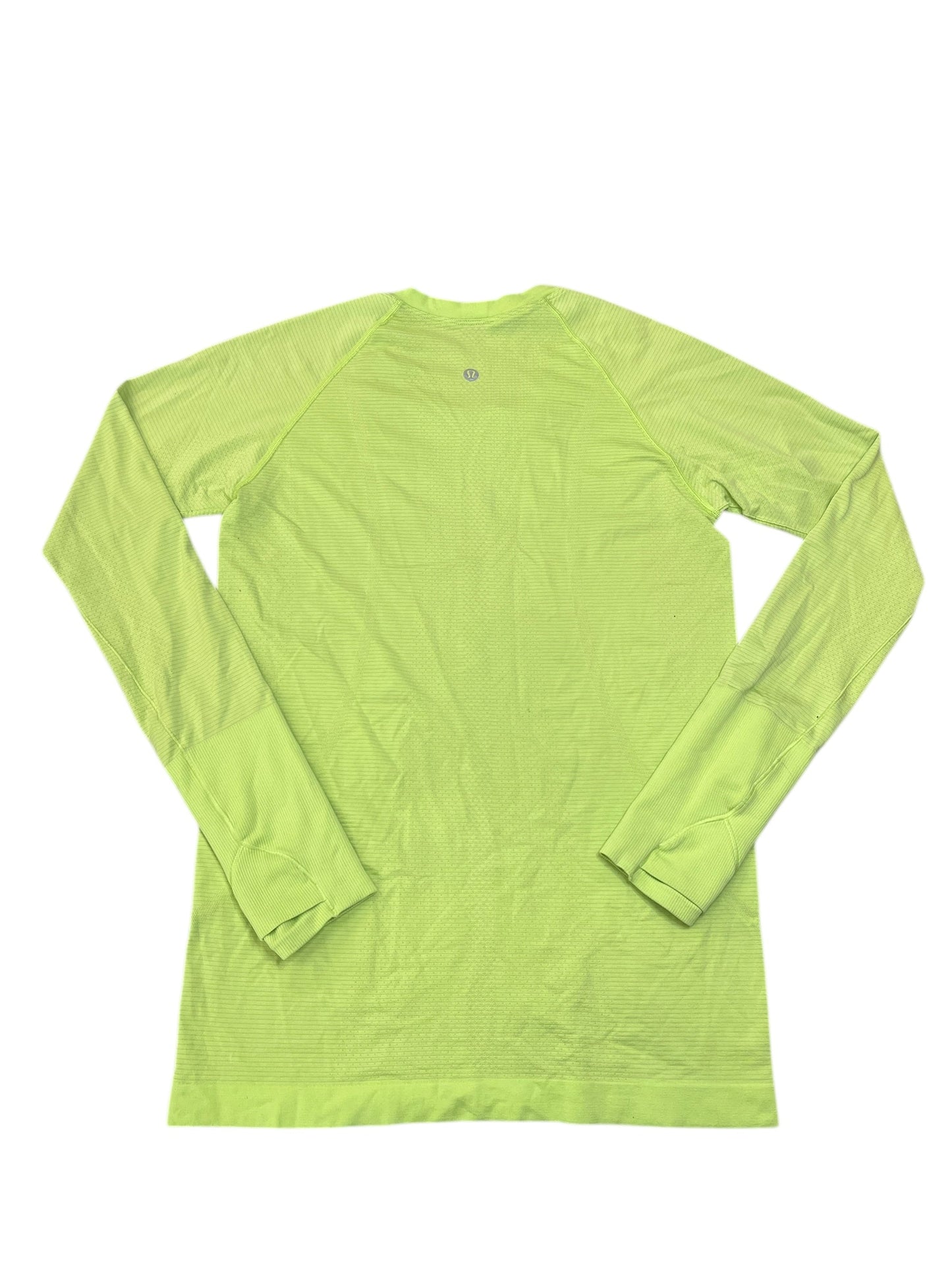 Athletic Top Ls Crewneck By Lululemon In Yellow, Size:M