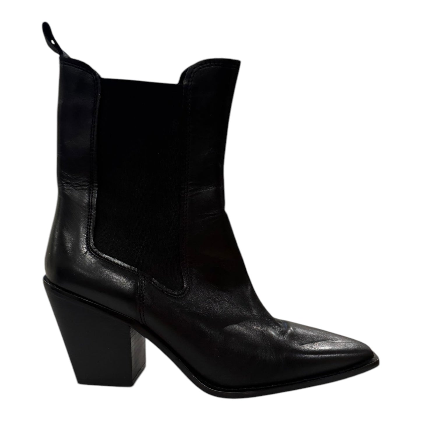 Boots Ankle Heels By Chinese Laundry In Black, Size:8