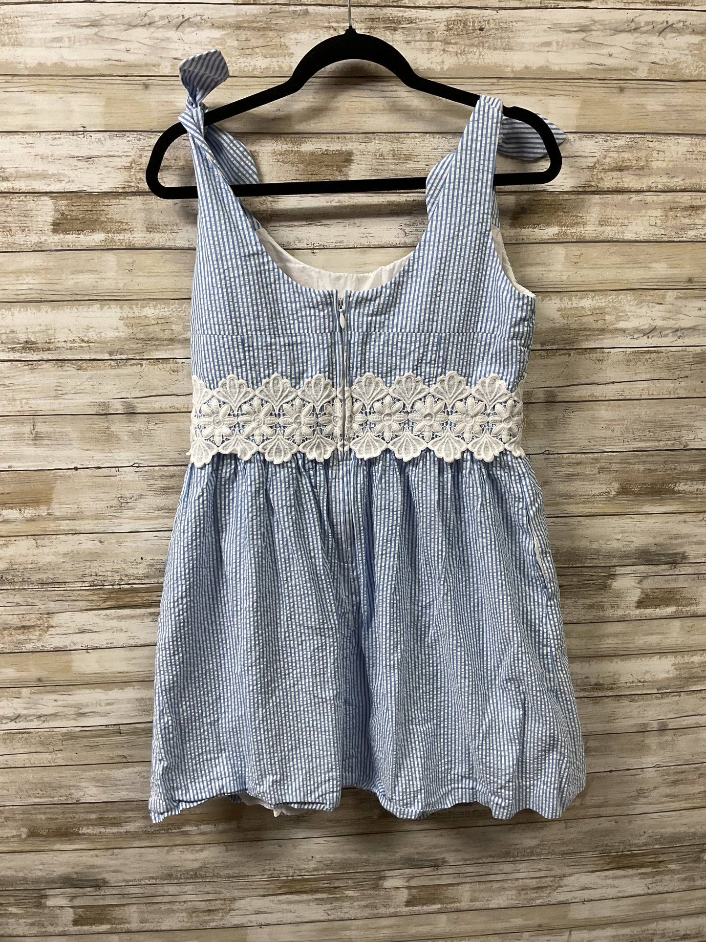 Dress Designer By Lilly Pulitzer In Blue & White, Size:14