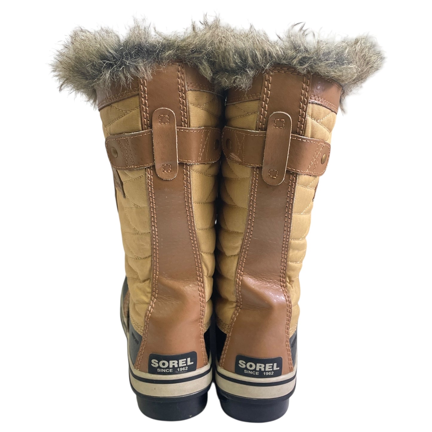 Boots Knee Flats By Sorel In Tan, Size:8.5