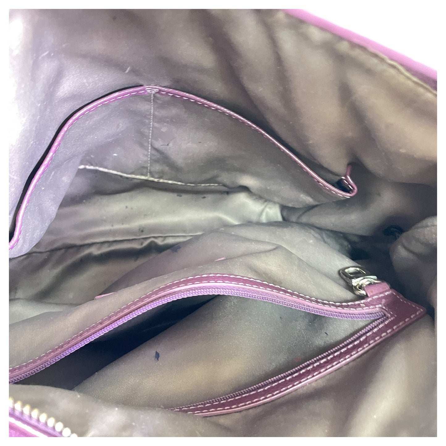 Handbag By Cole-Haan In Purple, Size:Large