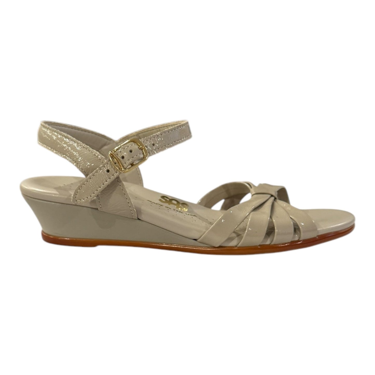Sandals Heels Wedge By Sas In Cream, Size:7