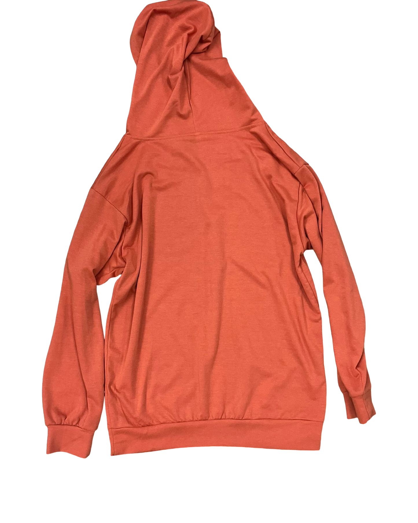 Sweatshirt Hoodie By Clothes Mentor In Orange, Size:S