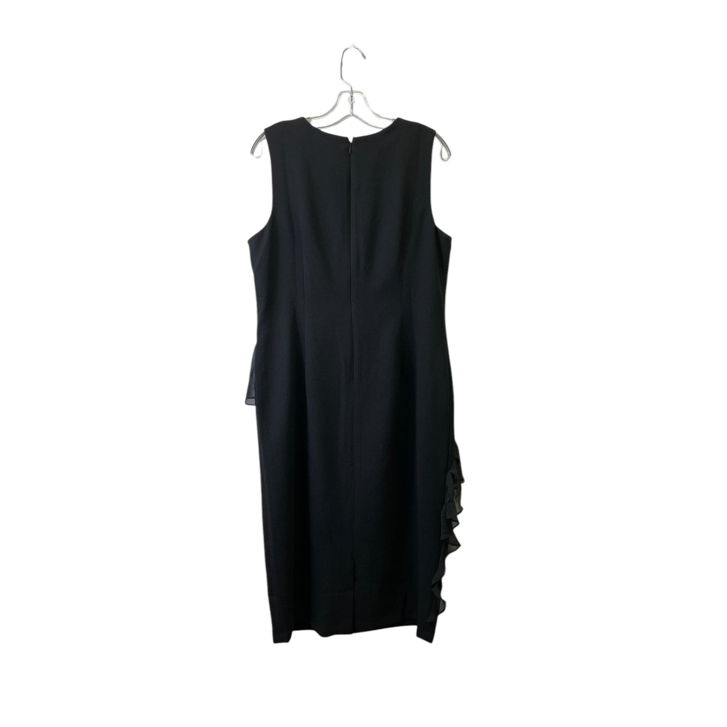 Dress Casual Midi By London Times In Black, Size:16