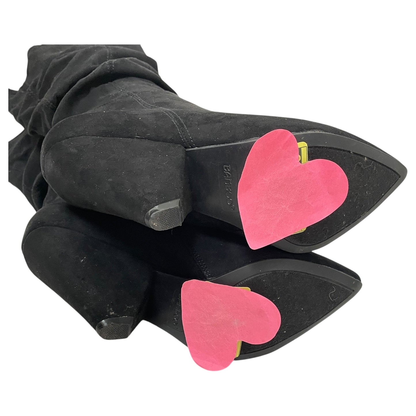 Boots Ankle Heels By Bamboo In Black, Size:6