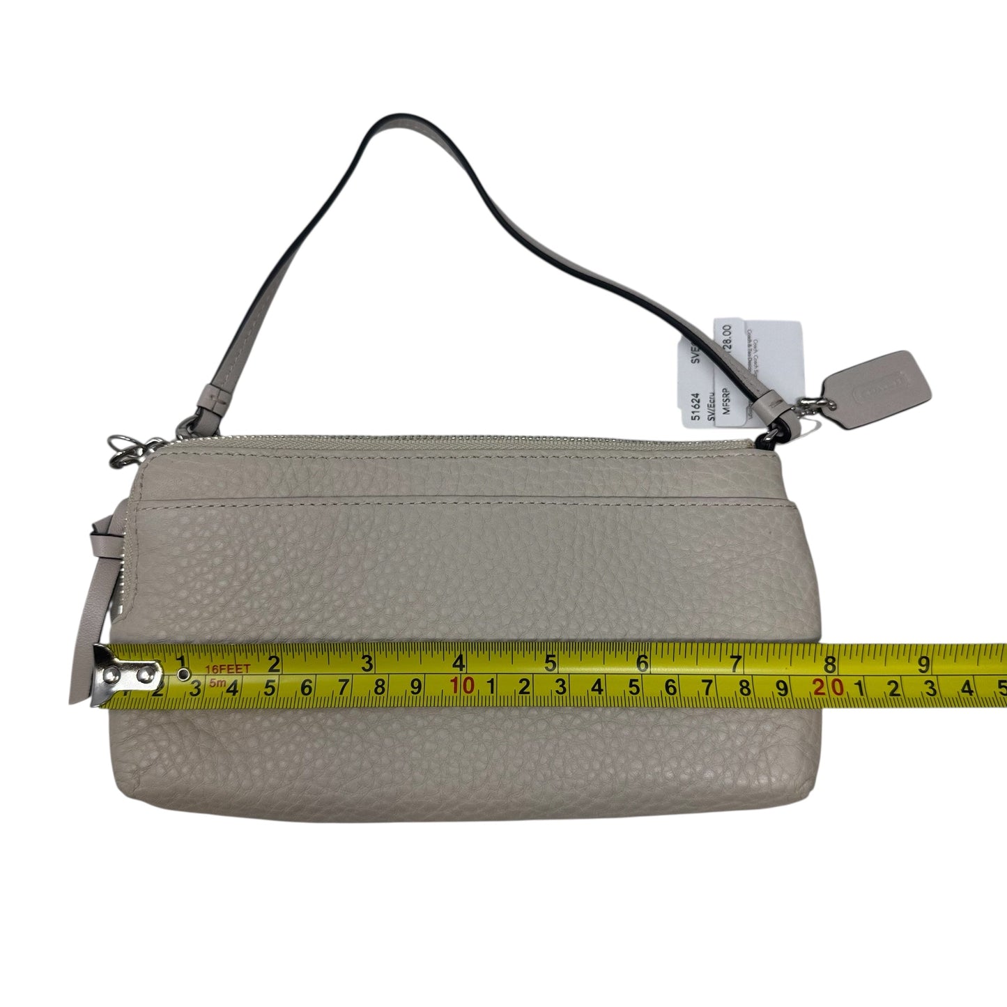 Double Corner Zip Wristlet Designer By Coach, Size: Medium