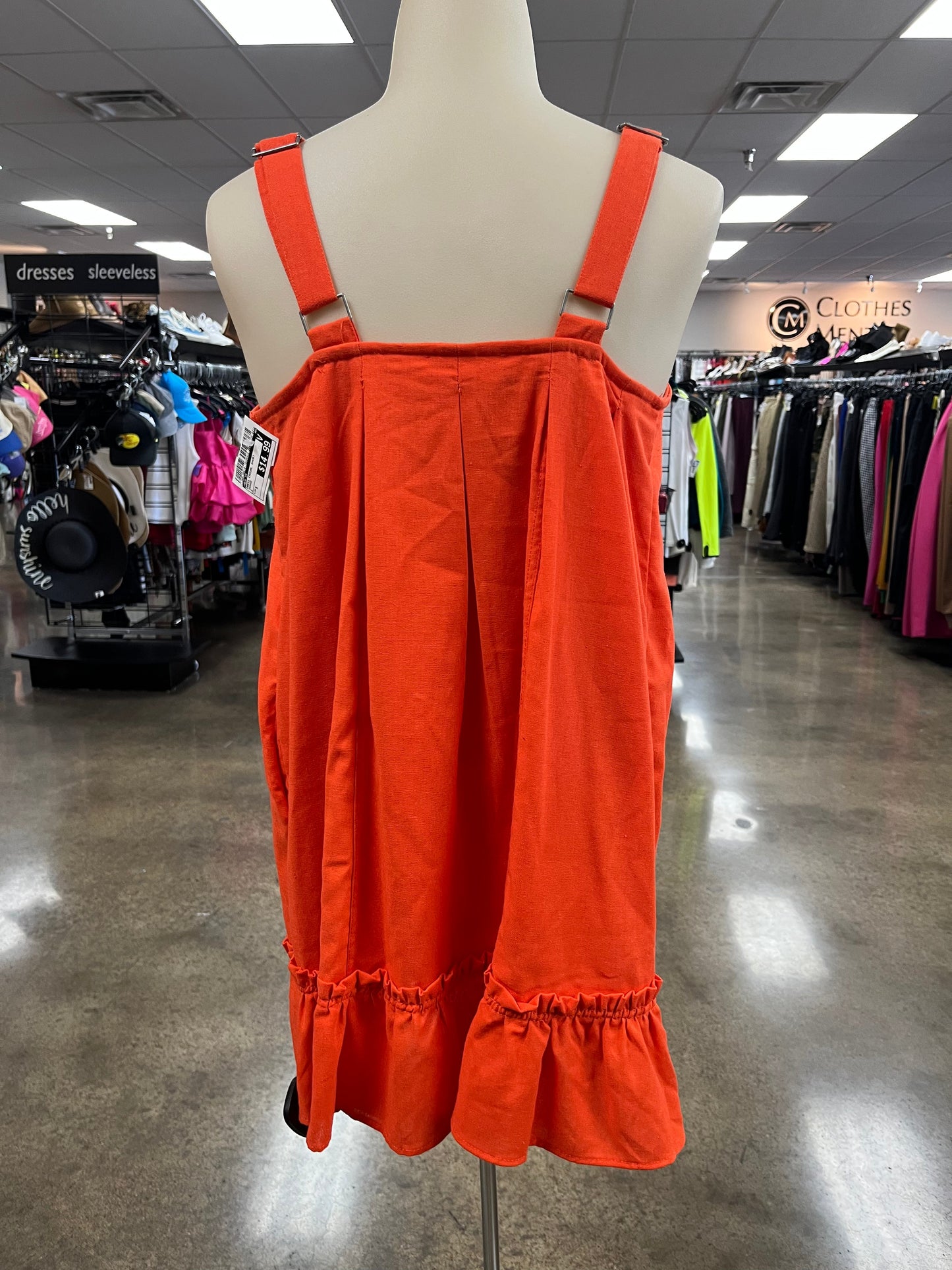 Dress Casual Short By New In In Orange, Size:S