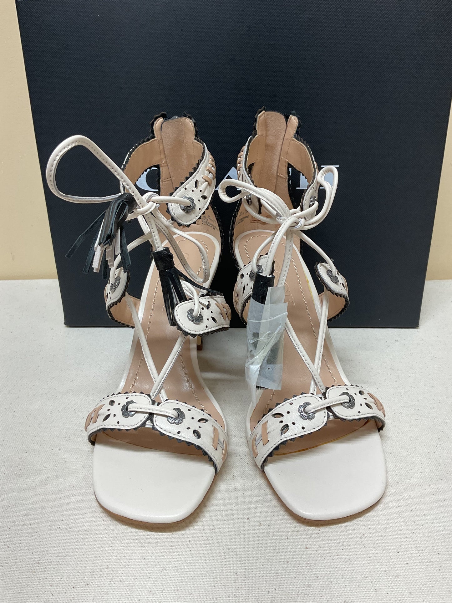 Shoes Designer By Coach In Black & Cream, Size:6.5