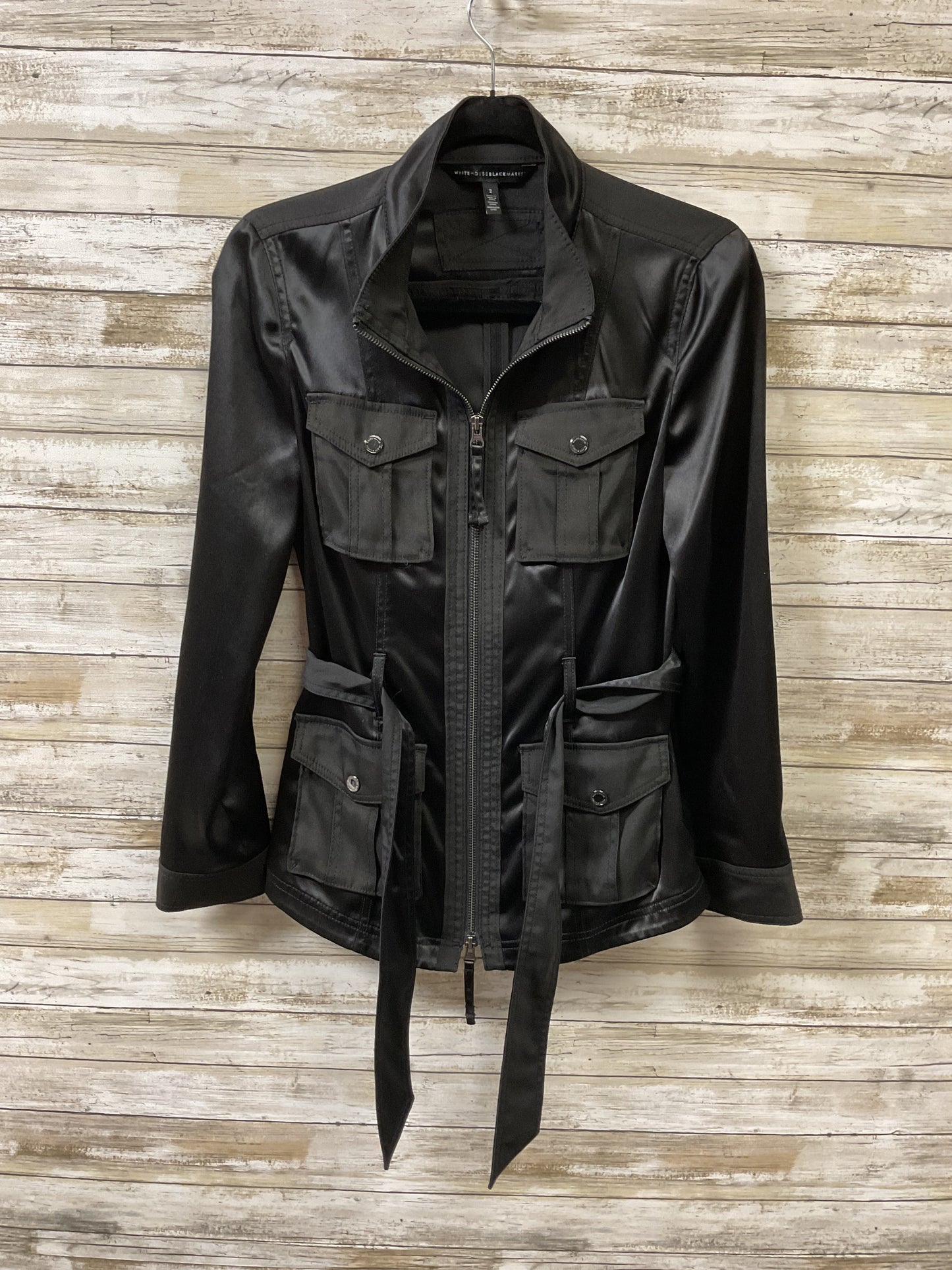 Jacket Utility By White House Black Market In Black, Size:2
