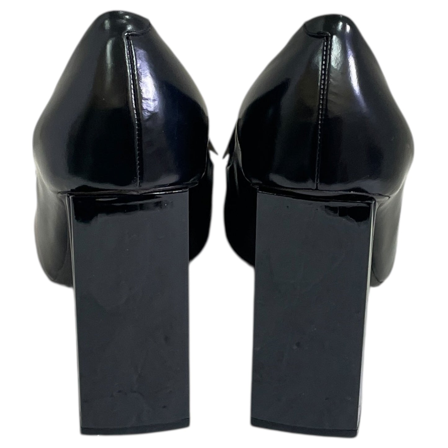 Shoes Heels Block By ROCHAS In Black & White, Size:8